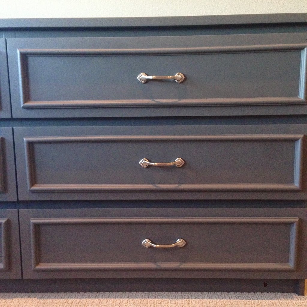 an example of adding trim to dresser drawers instead of using a router