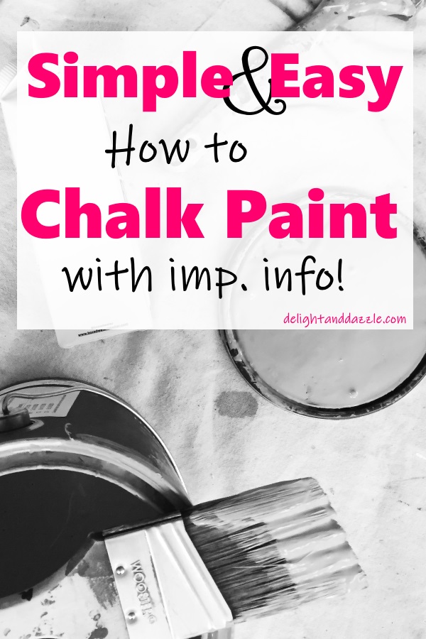 How to Chalk Paint Furniture with imp info
