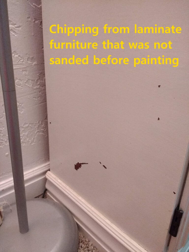 Paint Chipping on Laminate Furniture