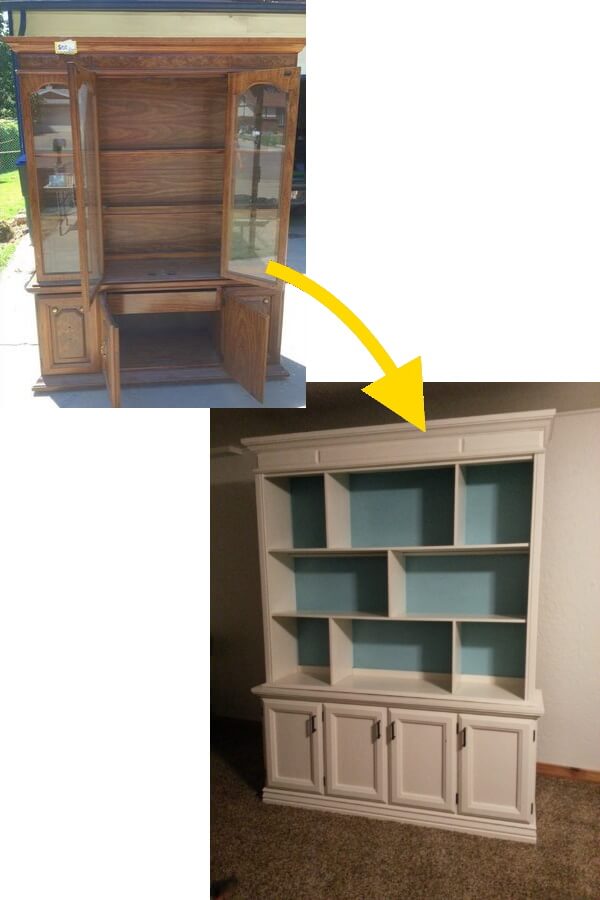Painted Hutch Makeover Transformation Delight Dazzle