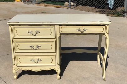 Painting Laminate Furniture French Provincial Desk
