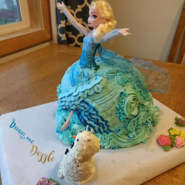 Frozen Cake Or Elsa Doll Cake How To